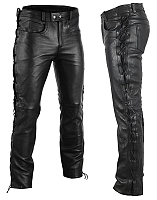 Skinnbukser Unisex Lace Up Snørebukser Kuskinn Mc Skinnbukser - Mcv