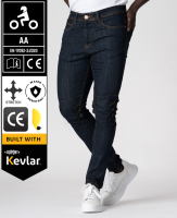 Bulletride Kevlarjeans Navyblue Marineblå Ce-Aa Vanntette Mc-Jeans