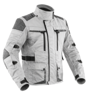 Premium Dynatech Grey Kevlar 17092:2020 Vanntett Mc Allværsjakke