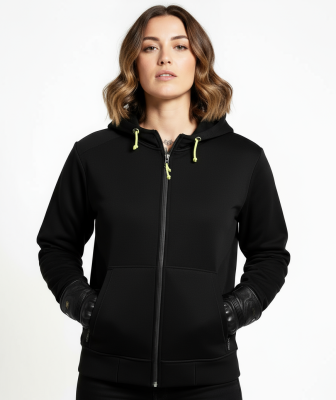 Lady Barricade Plain Black Kevlar Ce 17092:2020 Vanntett Mc Hette Mcv