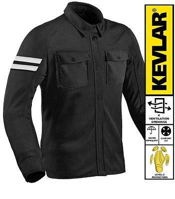 Flannel Premium Blackline Ce 17092:2020 Vanntett Mc-Skjorte