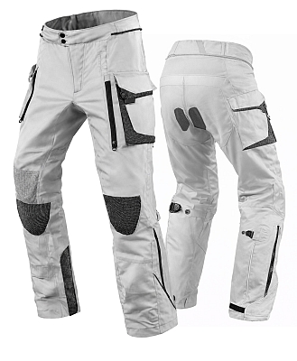 Premium Dynatech Grey Kevlar 17092:2020 Vanntett Mc Allværsbukser