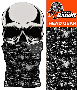 Skull Camo Bandanna Hals Tube Hals Varmere Balaclava
