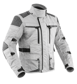 Premium Dynatech Grey Kevlar 17092:2020 Vanntett Mc Allværsjakke