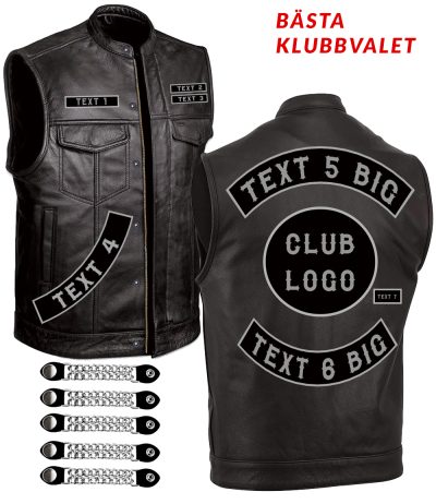 Premium Classico Patch Club Spesiell Skinnvest