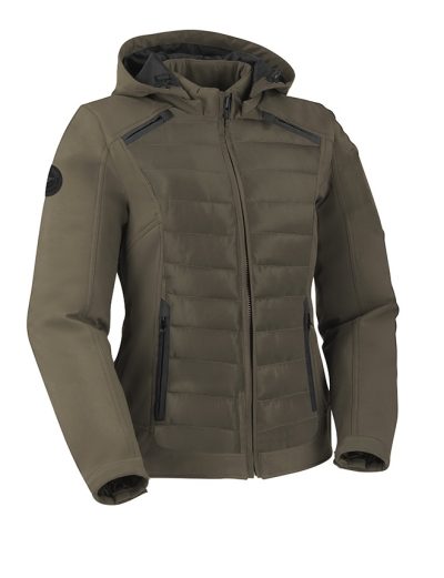 Lady Softshell Jc75 Urban Armygreen Allvær Motorsykkeljakke