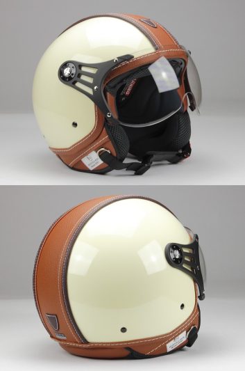 Bno Pilot Matte Beige Brown Jet Mc Hjelm Op01 Pl28