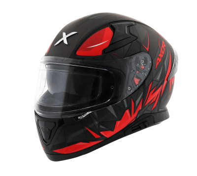 Hunter Semi Matt Black Red Solskjerm Pinlock Mc Hjelm - Mcv