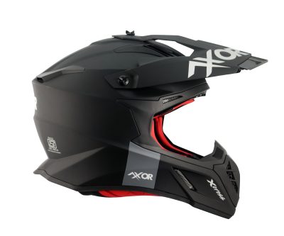 Sniper Solid Matt Black Motocross Cross Hjelm Mcv