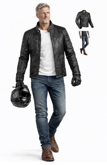 MEN VINTAGE PACK  Skinnjakke & Kevlar-jeans
