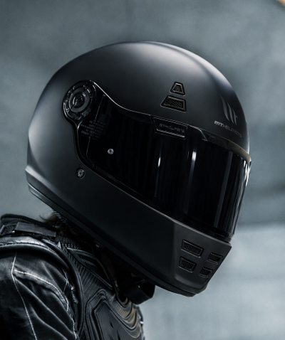 Retro Mt Black Edition Sv Matt Ece 22.06 Mc-Hjelm
