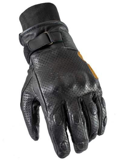 Vintage Rider Black Waterproof Street Gatehansker