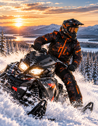 Premium Ignition Mørk Overall Atv/Snøskuter Ce All Vær