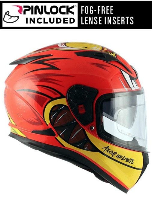 Axor Apex Street Racing Duck Solskjerm Pinlock Included Mc Hjelm - Mcv