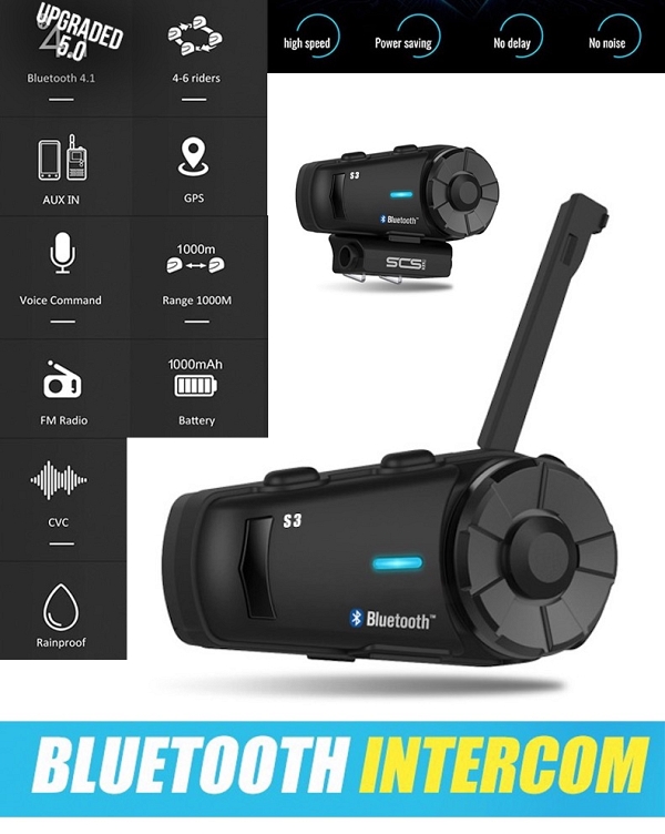 Scs S3 Bluetooth 5.0 Radio Stemme Hd Lyd Interkom