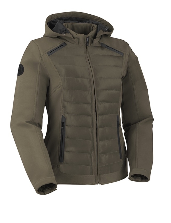 Lady Softshell Jc75 Urban Armygreen Allvær Motorsykkeljakke