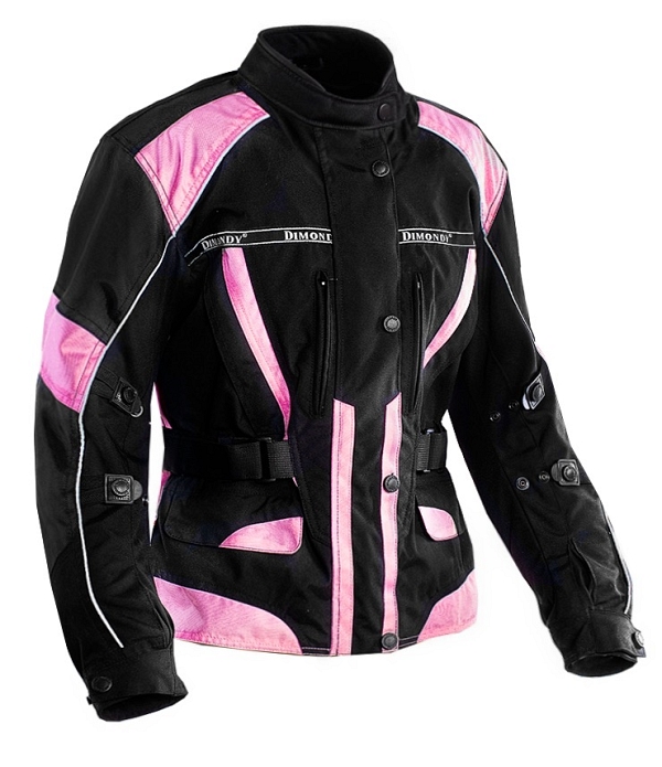 Dame Sort/Rosa Alle Værjakke Tekstil Mc Jakke Mcv