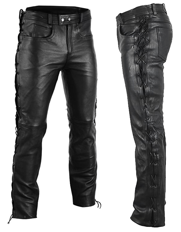 Skinnbukser Unisex Lace Up Snørebukser Kuskinn Mc Skinnbukser - Mcv