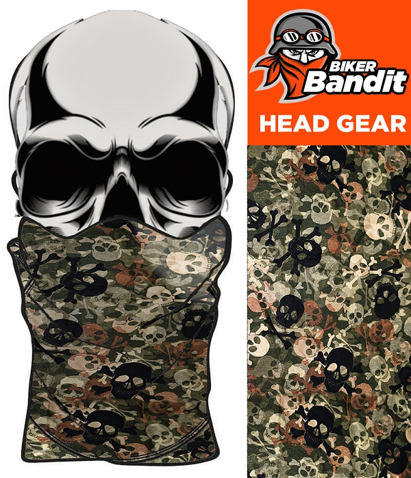 Skull Forest Bandanna Hals Tube Hals Varmere Balaclava