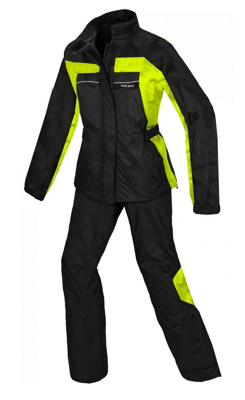 Regndrakt Todelt Unisex Svart/Neon Gul Rainsuit - Mcv