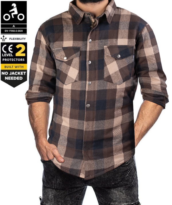 Kevlar Skjorte Bronco Ce 17092:2020 Flannel Mc Shirt