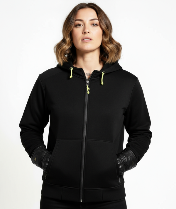 Lady Barricade Plain Black Kevlar Ce 17092:2020 Vanntett Mc Hette Mcv
