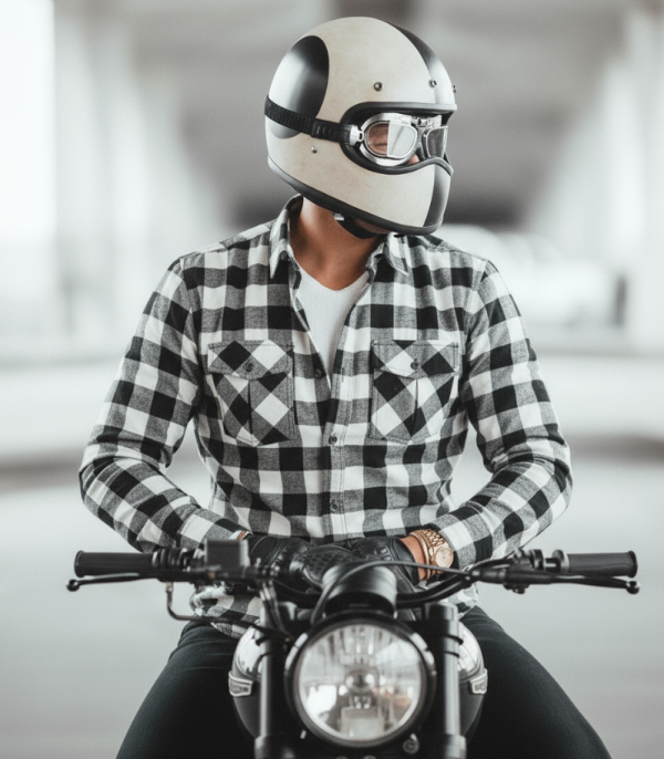 Flannel Premium Ce 17092:2020 Hvit Vanntett Mc-Skjorte - Mcv