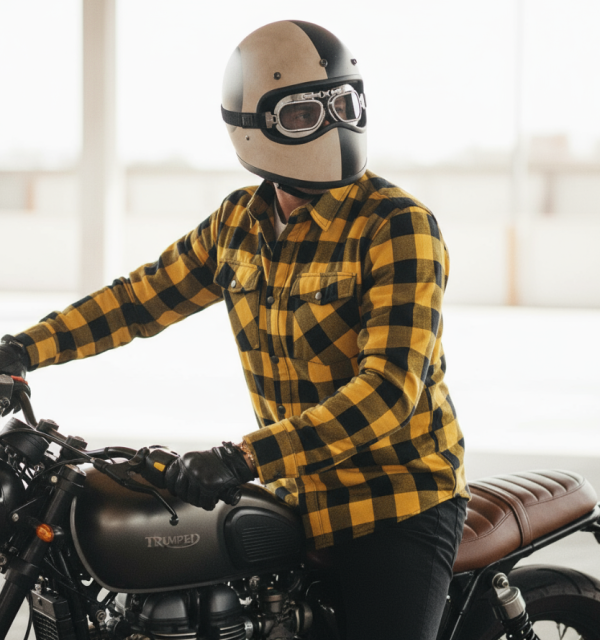 Flanell Premium Ce 17092:2020 Gul Vanntett Mc-Skjorte - Mcv