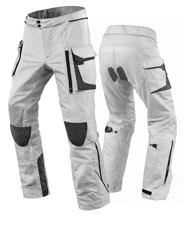 Premium Dynatech Grey Kevlar 17092:2020 Vanntett Mc Allværsbukser