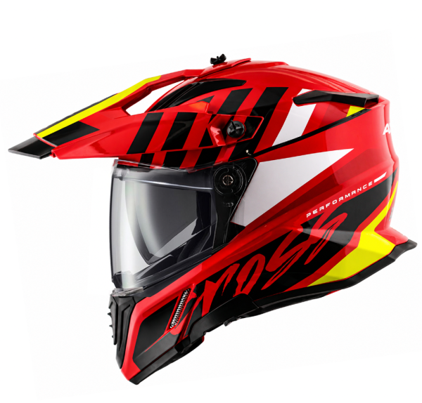 Adventure Xcross Dualvisor Orbit Red Ece 22-06 Mc Hjelm