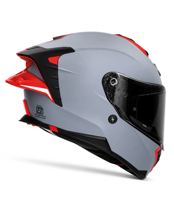 Brutale Corsa Matt Gray Red Ece 22.06 Solskilde Mc Hjelm