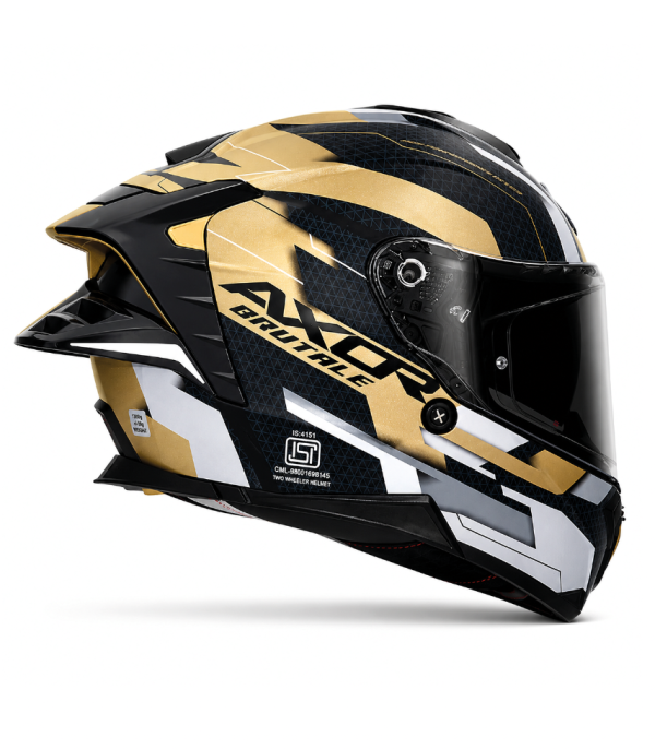Brutale Plexus Black Gold Ece 22.06 Solskilde Mc Hjelm