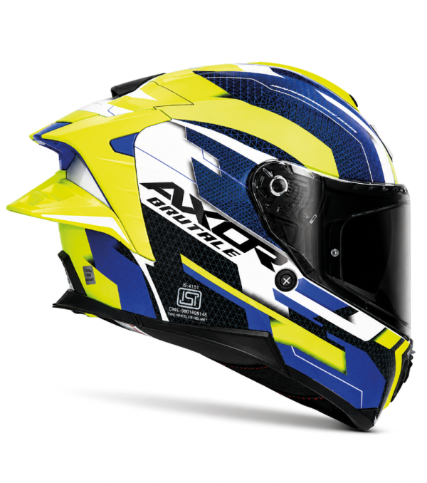 Brutale Plexus Blue Green Ece 22.06 Solskilde Mc Hjelm