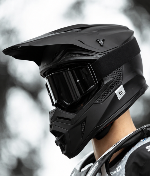 Mt Sniper Matt Black Motocross Cross Hjelm 