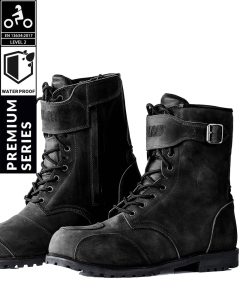 Black Distressed Ce-Level 2 Vanntette Mc-Støvler