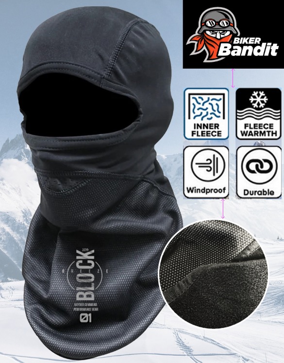 Thermal BlockBreeze Winter Full Face Balaclava Stormhuva