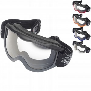 Black Granite Motocross Goggles