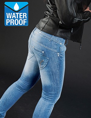 Lady Waterproof Commander Skyblue Mc Jeans Bukse Ld4