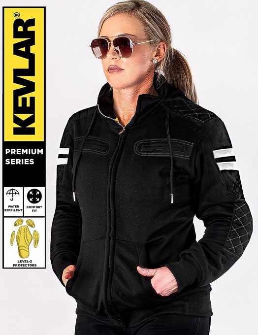 Lady Rivalblack Kevlar Ce 17092:2020 Vanntett Mc Hette