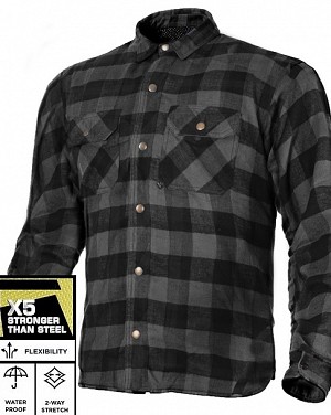 Flannel Premium Ce 17092:2020 GrÅ Vanntett Mc-skjorte