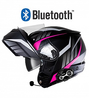 Rosa Bluetooth Matt Xszm 908 S8x Bluetooth 5.0 Motorsykkelhjelm