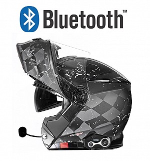 Rs-982 Bluetooth Matt Tc/typ4 S8x Bluetooth 5.0 Motorsykkelhjelm