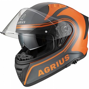 Agrius Storm Discharge Gloss Grey Orange Ece 22-06 Solvisir Mc Hjelm